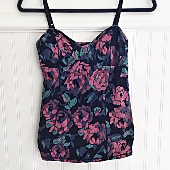 Aritzia Tops - Talula Aritzia Bustier Floral Tank Top